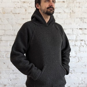 Merino Wool Hoodie, soft and warm